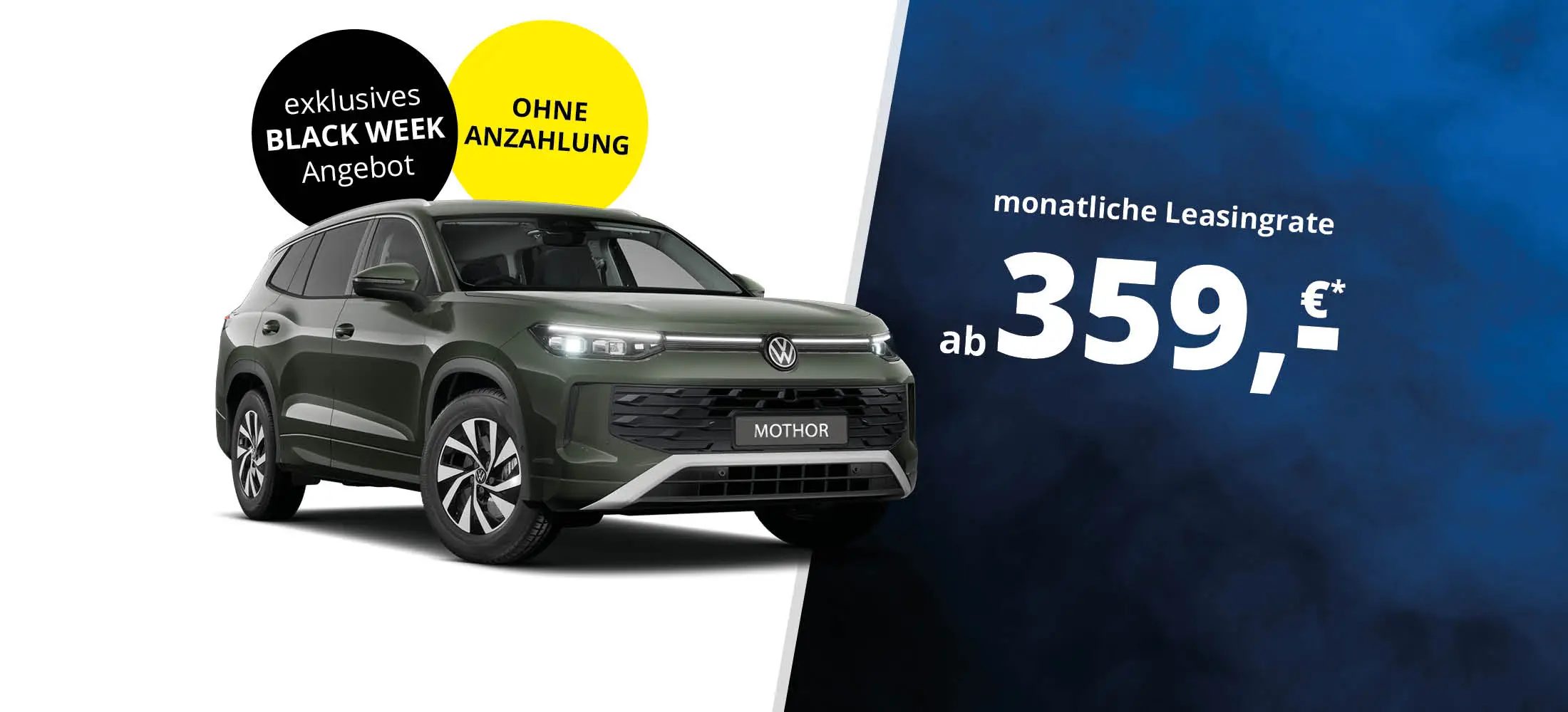 Dein VW Tayron als Black-Week-Angebot! im Autocenter Mothor in Brandenburg, Stendal und Gardelegen