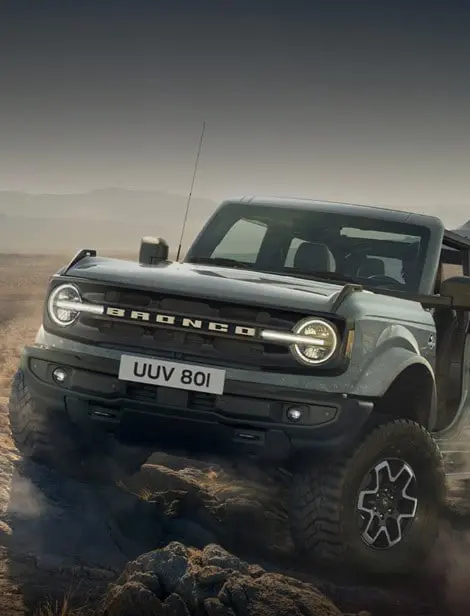 Der Ford Bronco Badlands - Frontansicht- Jetzt den Bronco bei deinem Ford Autocenter Mothor in Brandenburg, Stendal oder Gardelegen leasen