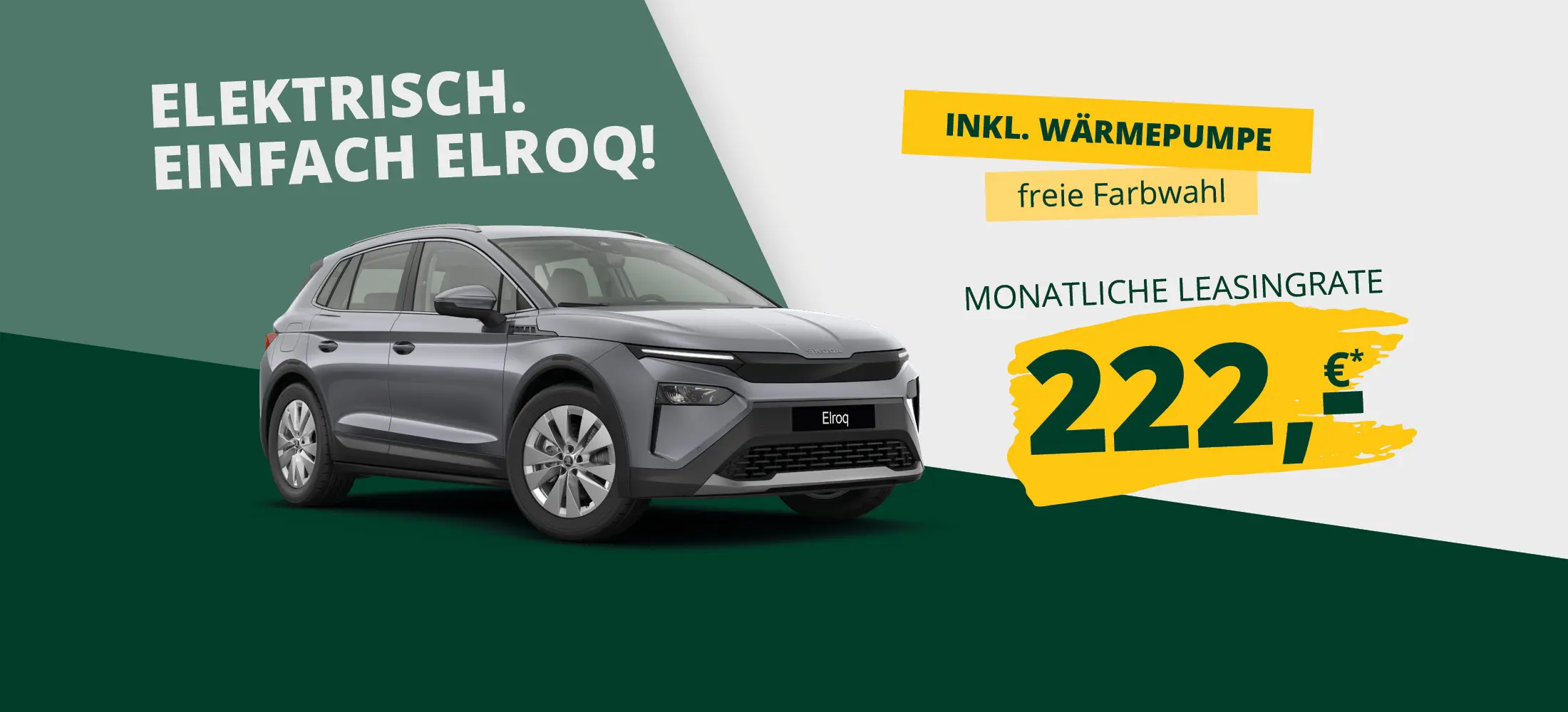 Den Skoda Elroq für nur 222 Euro monatlich in deinem Skoda Autohaus Mothor / Thormann in Stendal, Gardelegen oder Brandenburg leasen