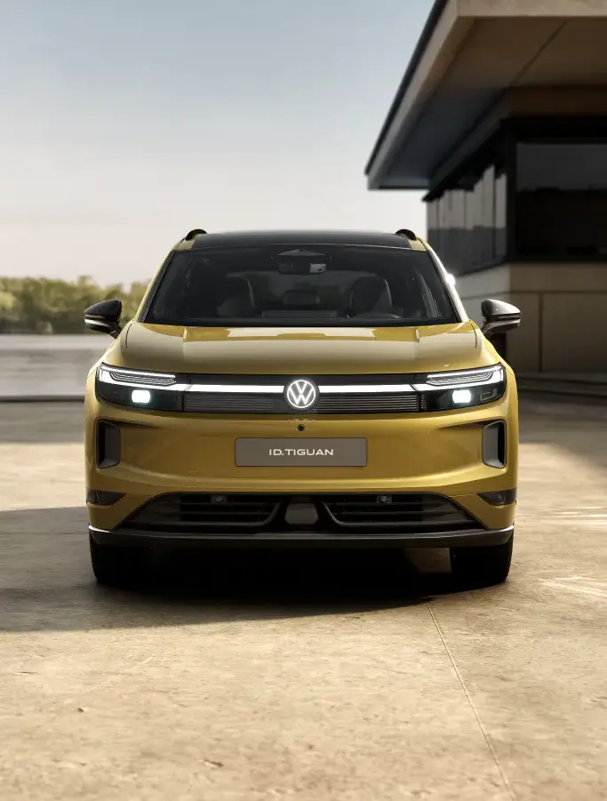 Der Volkswagen ID. Tiguan Life - Frontansicht - Jetzt bei deinem Volkswagen Autohaus Mothor in Brandenburg leasen.