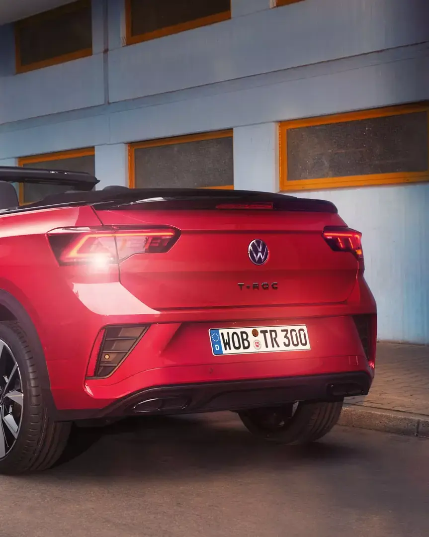 Der T-Roc Cabriolet - Außenansicht- Jetzt bei deinem Volkswagen Autohaus Mothor in Brandenburg kaufen