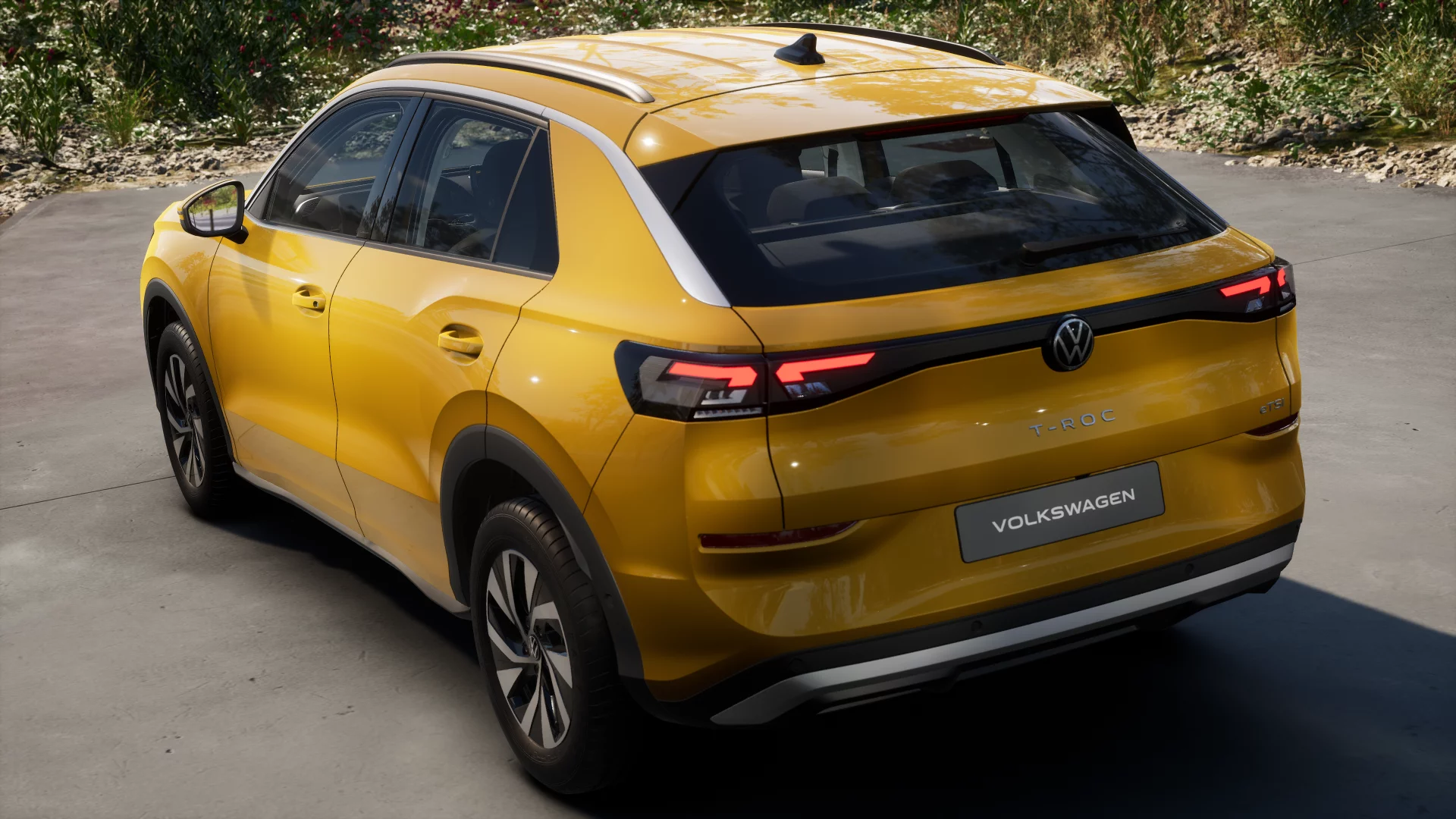 Der Volkswagen T-Roc Life - Heckansicht - Jetzt bei deinem Volkswagen Autohaus Mothor in Brandenburg leasen.