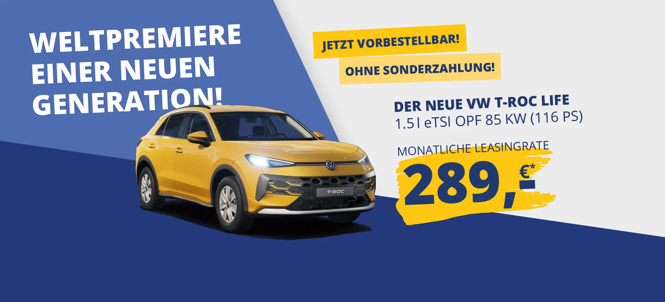 VW T-Roc - die Weltneuheit hat Premiere im November 2025