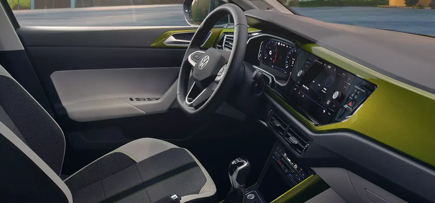 Der Volkswagen Taigo Life - Innenansicht - Jetzt bei deinem Volkswagen Autohaus Mothor in Brandenburg leasen.