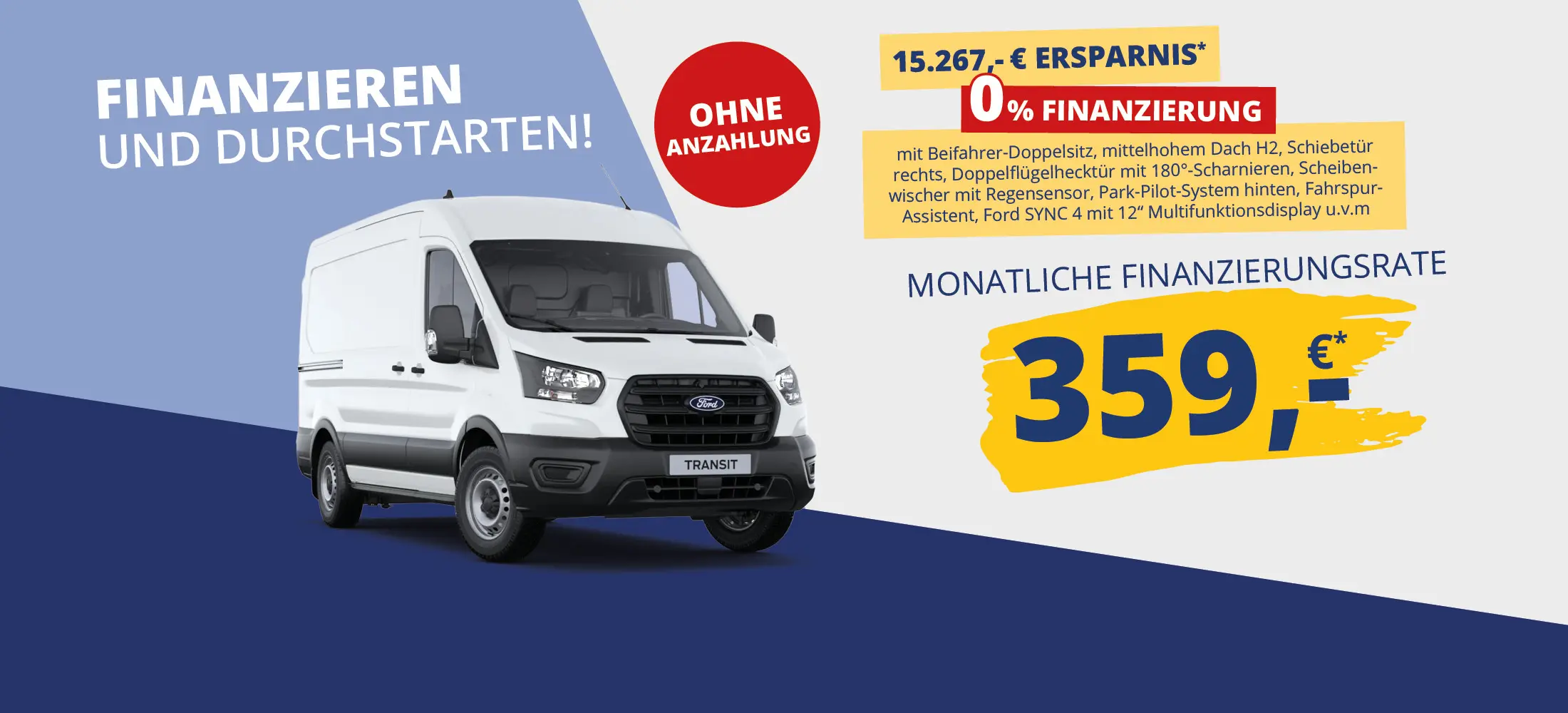 Ford 0%-Aktion - Transit Kastenwagen LKW