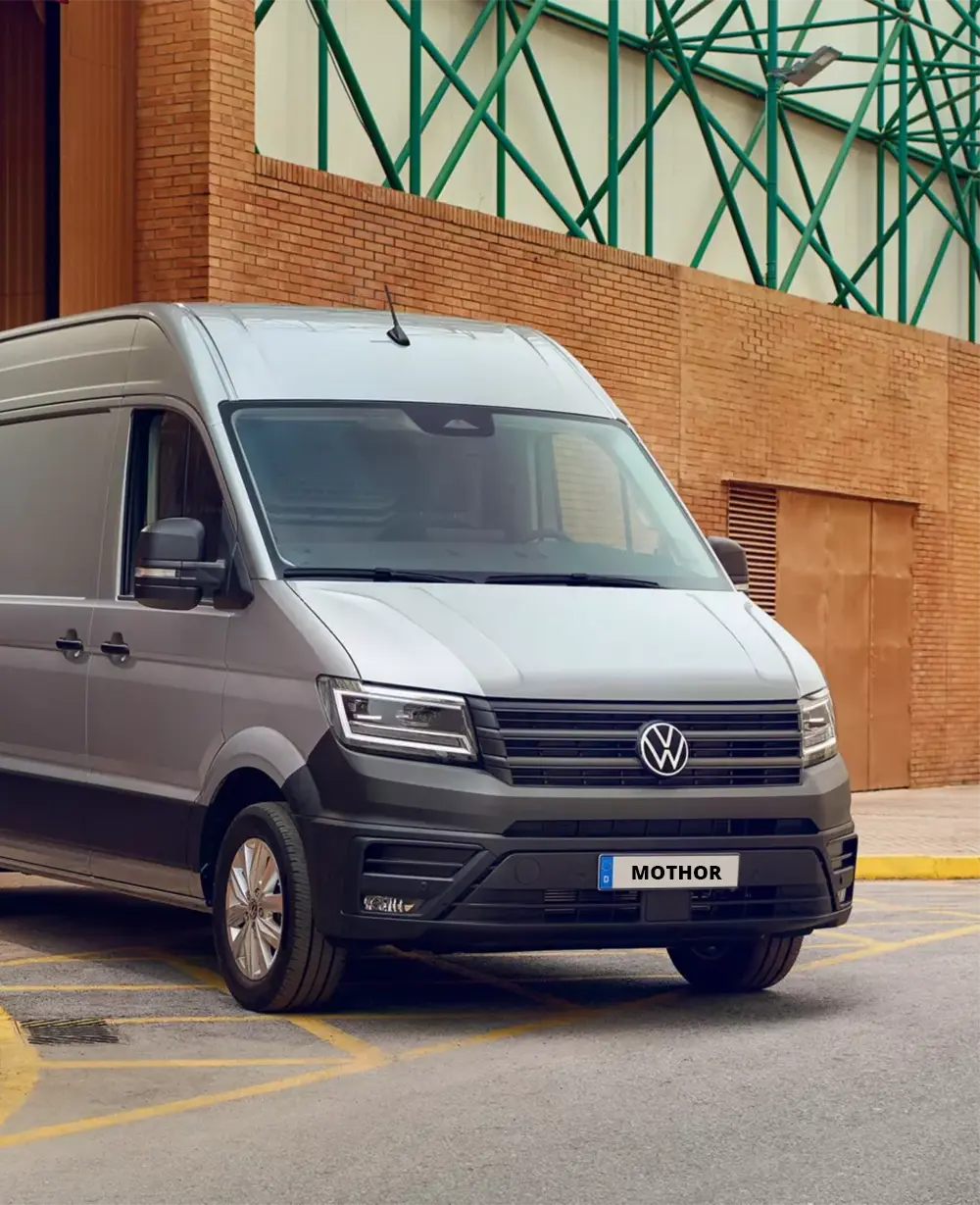 Der Volkswagen Crafter - Außenansicht- Jetzt den Crafter bei deinem Volkswagen Autohaus Mothor in Brandenburg leasen